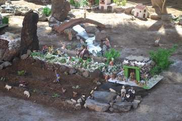 El belén del Patronato La Sal adentra a La Garita en la Navidad (Foto TA)